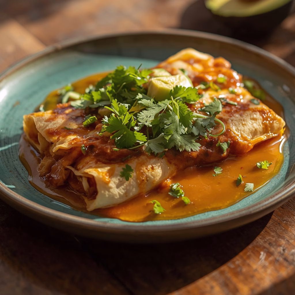 Hatch Chile Chicken Enchiladas Recipe