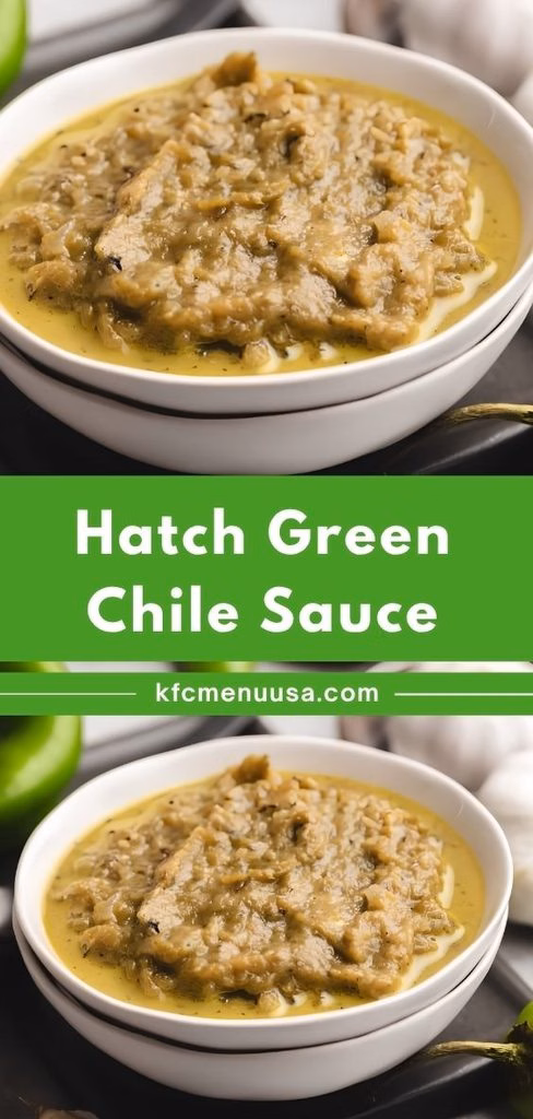 Hatch Green Chile Sauce Recipe