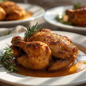 Herb Butter Roasted Chicken Recipe