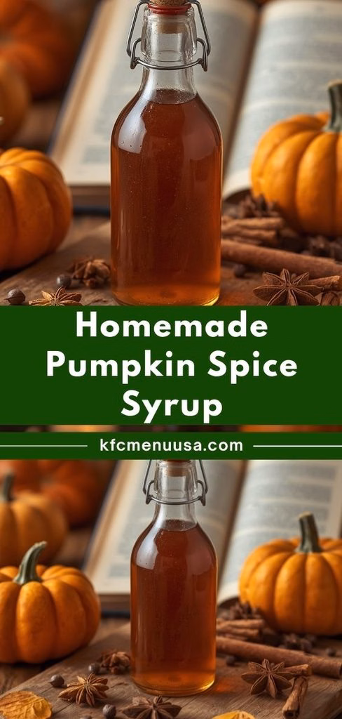 Homemade Pumpkin Spice Syrup Recipe