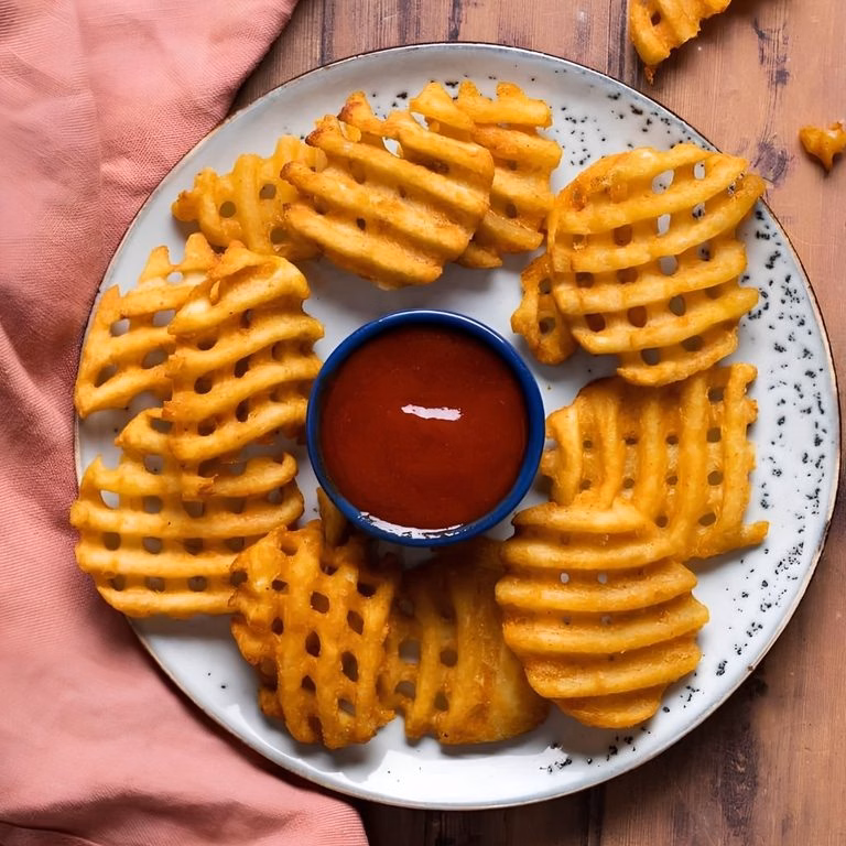 Homemade Waffle Fries Recipe