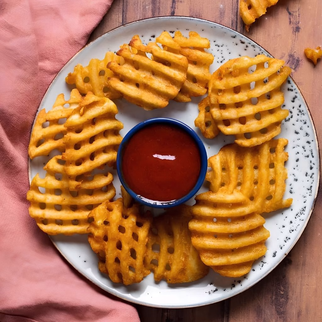 Homemade Waffle Fries Recipe