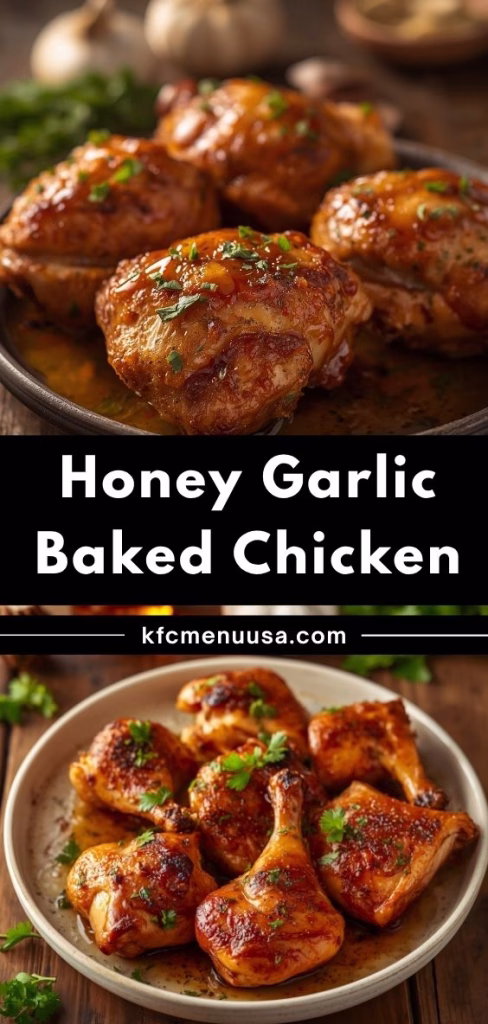 Honey Garlic Baked Chicken Recipe
