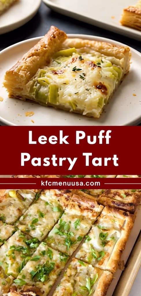 Leek Puff Pastry Tart Recipe