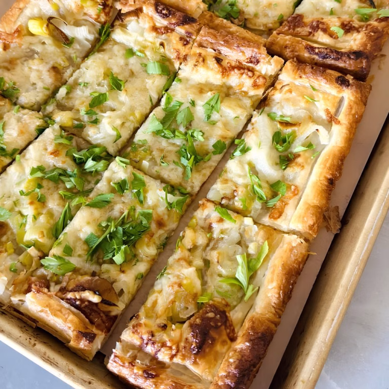 Leek Puff Pastry Tart Recipe