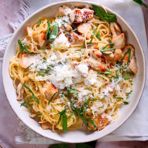 Lemon Basil Chicken Pasta Recipe