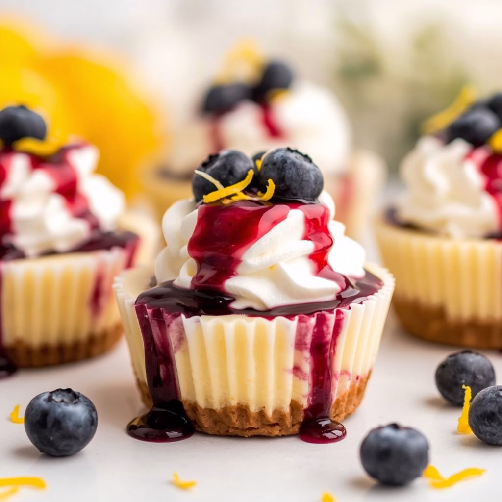 Lemon Blueberry Cheesecake Cups Recipe