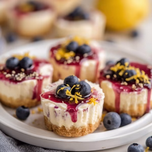 Lemon Blueberry Cheesecake Cups Recipe