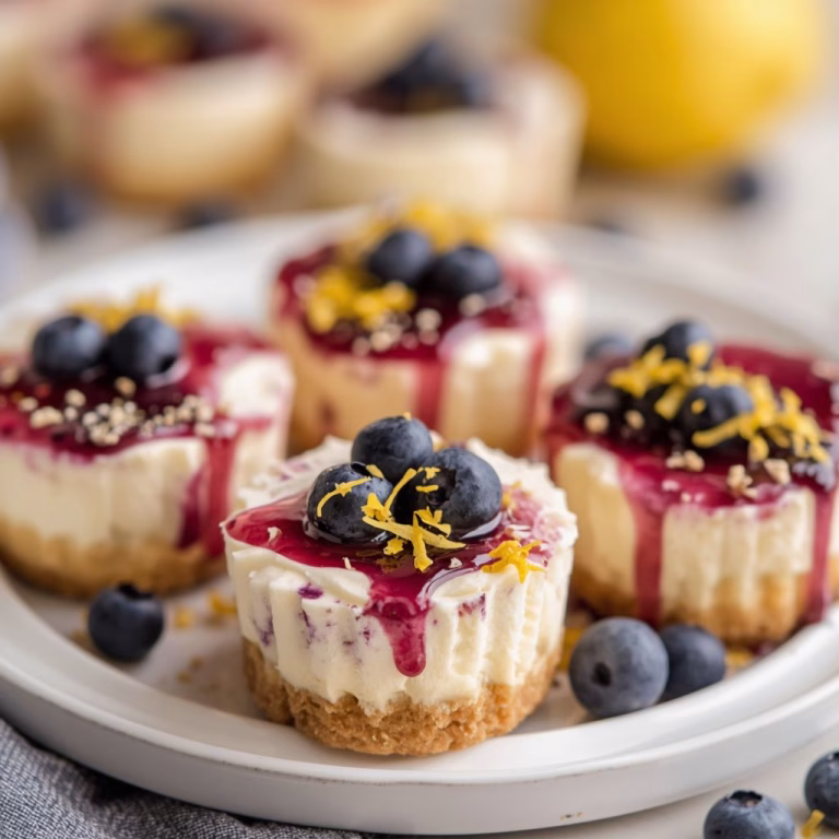 Lemon Blueberry Cheesecake Cups Recipe