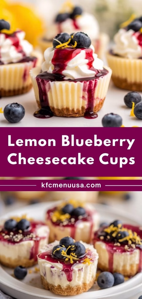 Lemon Blueberry Cheesecake Cups Recipe