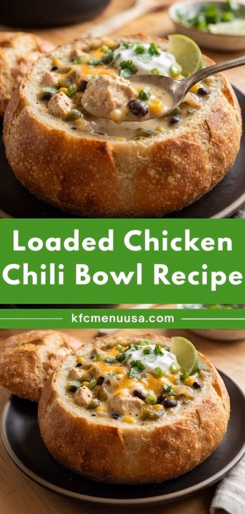 Loaded Chicken Chili Bowl Recipe