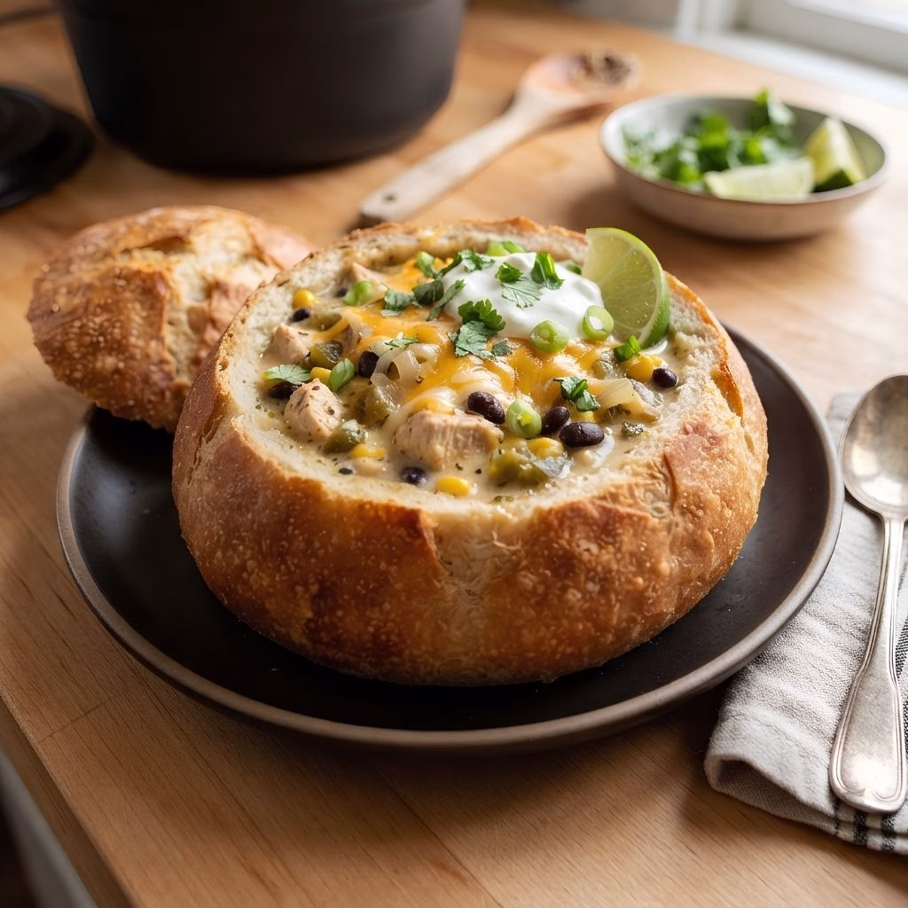 Loaded Chicken Chili Bowl Recipe