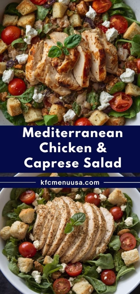 Mediterranean Chicken Caprese Salad Recipe