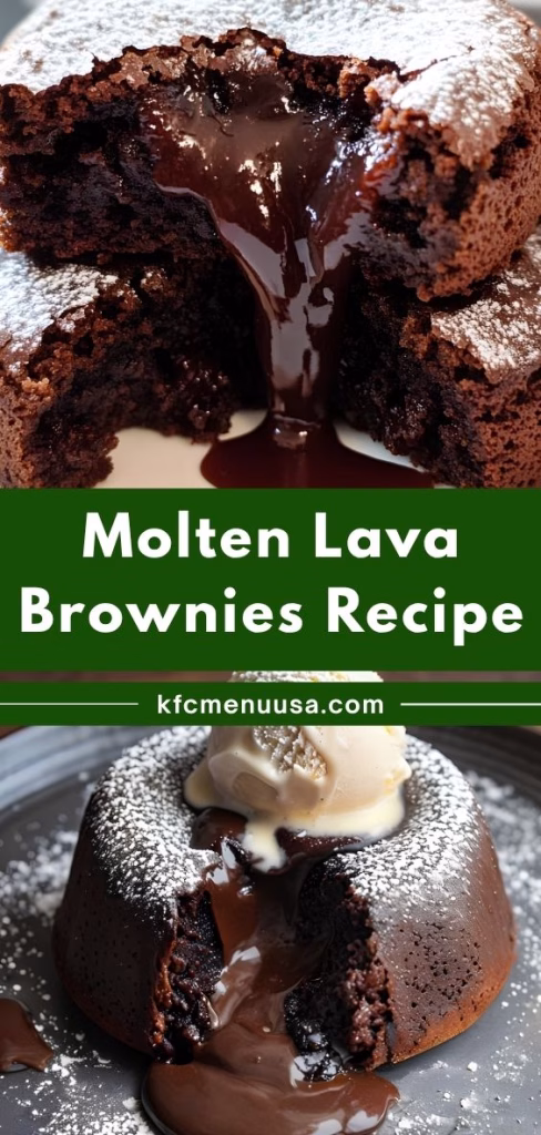 Molten Lava Brownies Recipe