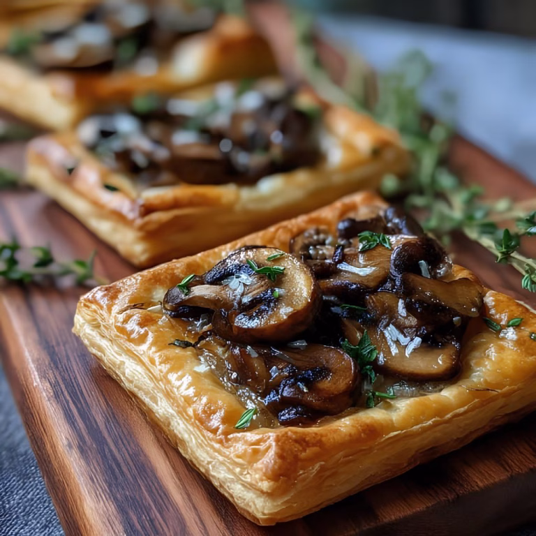 Mushroom Puff Pastry Tart Recipe