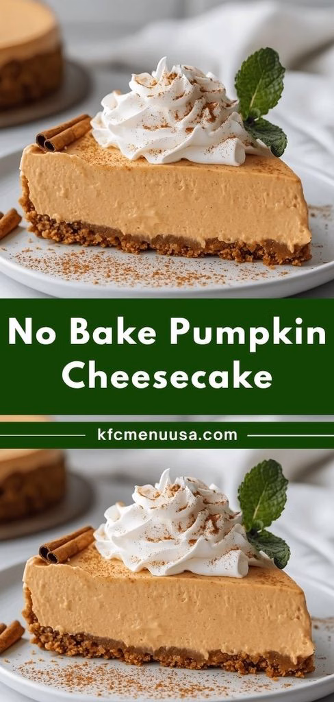 No-Bake Pumpkin Cheesecake Recipe