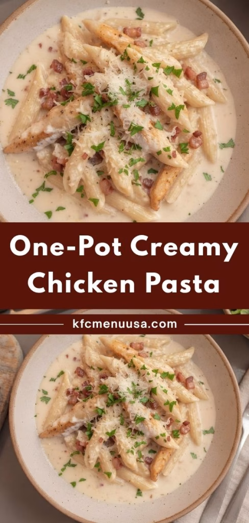 One-Pot Creamy Chicken Pasta Recipe