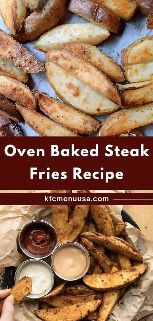 Oven Baked Steak Fries Recipe
