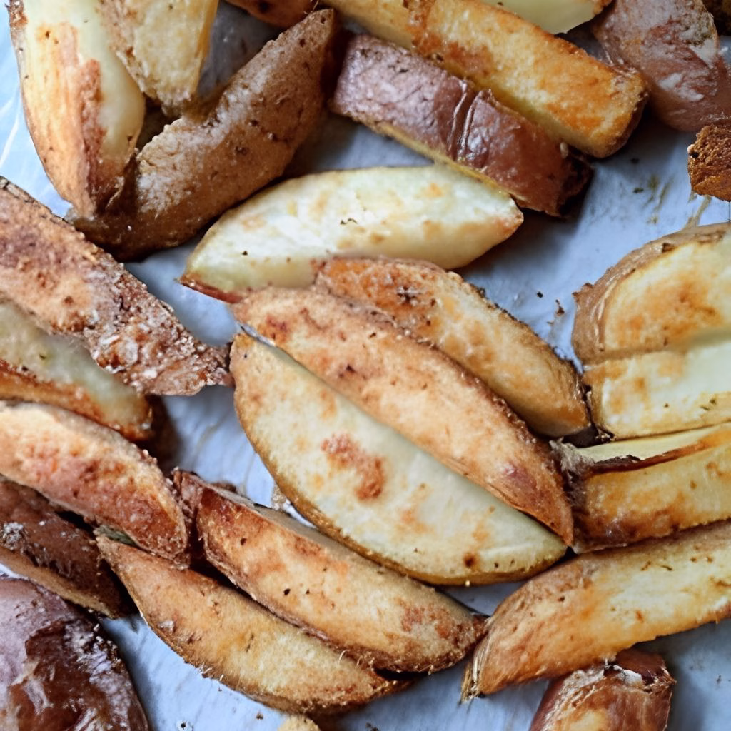 Oven Baked Steak Fries Recipe