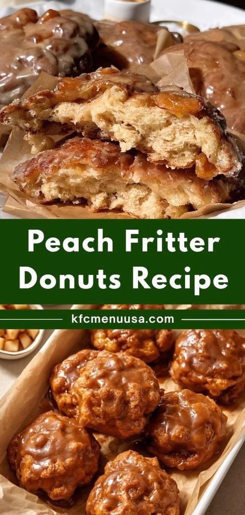 Peach Fritter Donuts Recipe