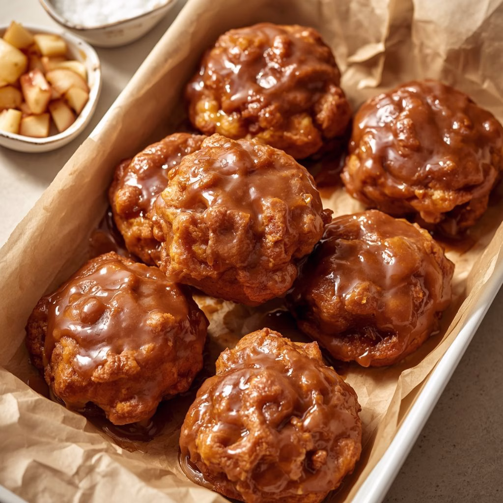 Peach Fritter Donuts Recipe