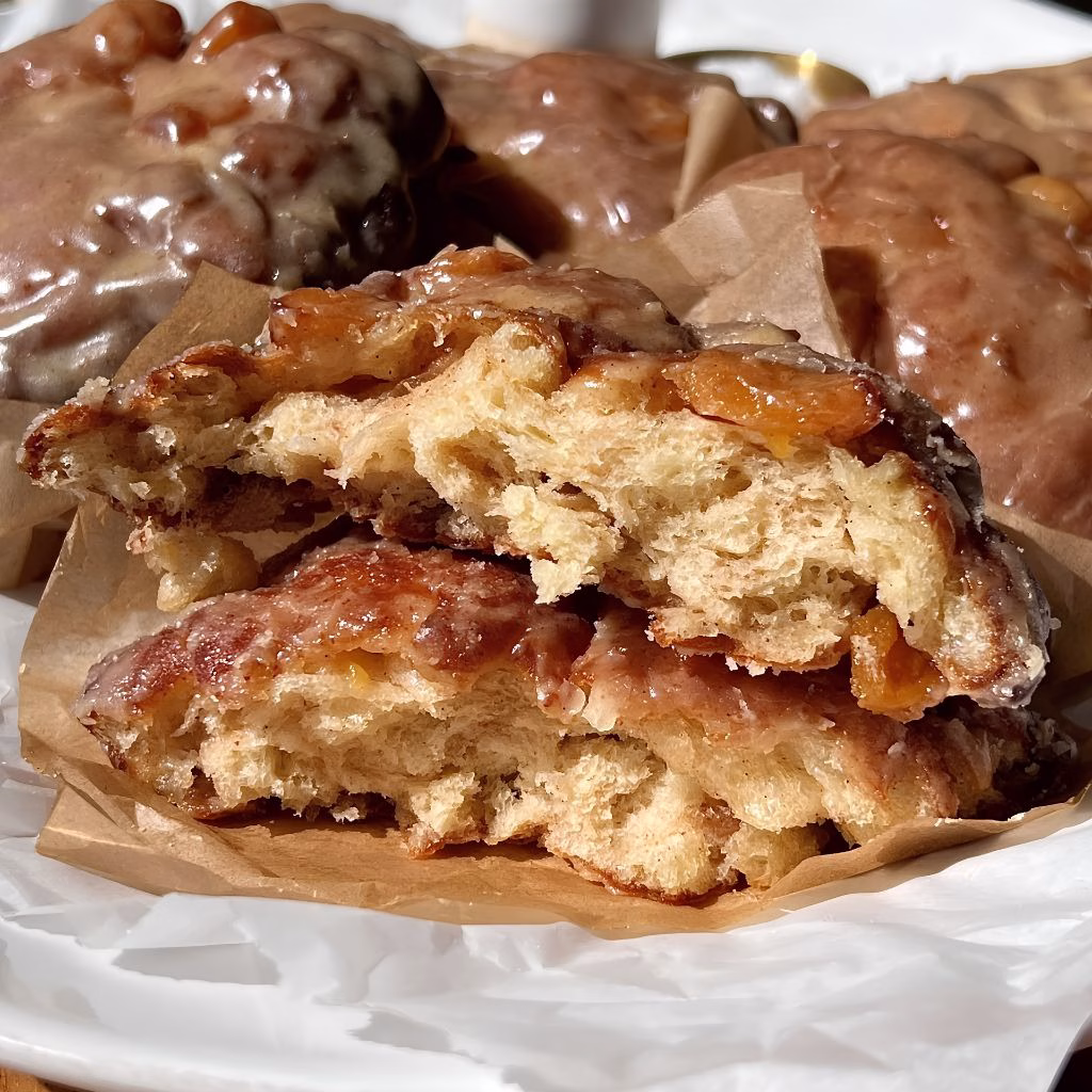 Peach Fritter Donuts Recipe