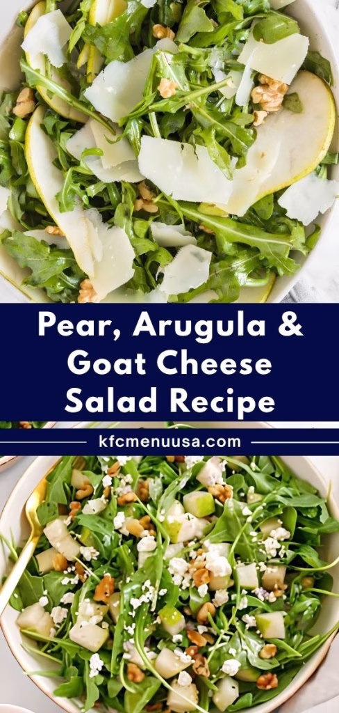 Pear, Arugula & Goat Cheese Salad Recipe