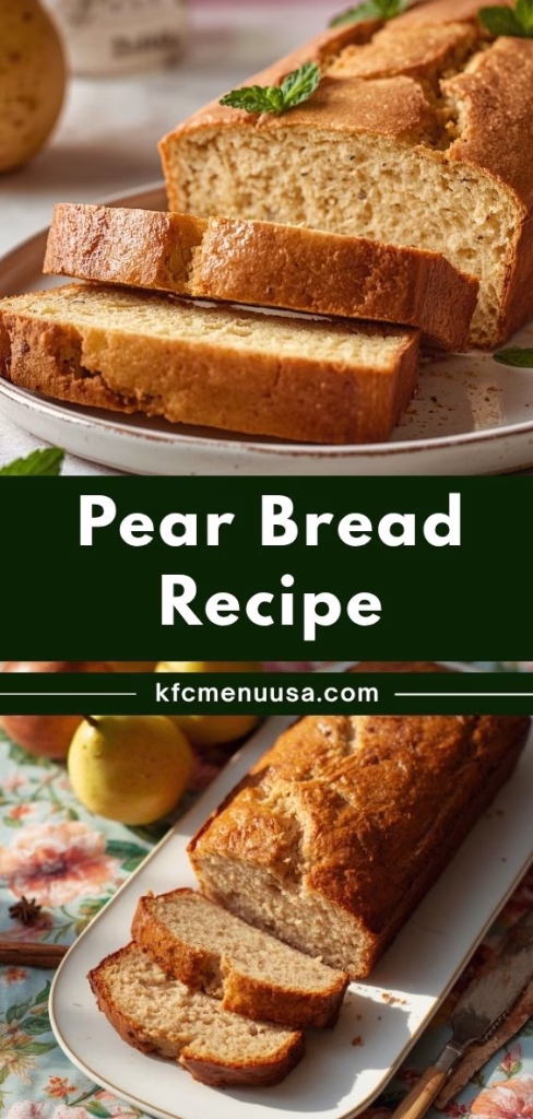 Pear Bread Recipe