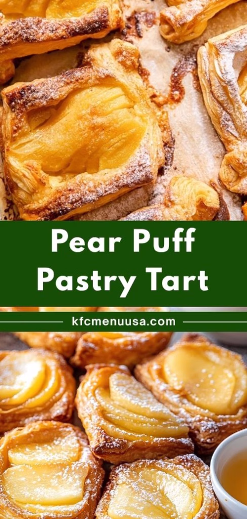 Pear Puff Pastry Tart Recipe