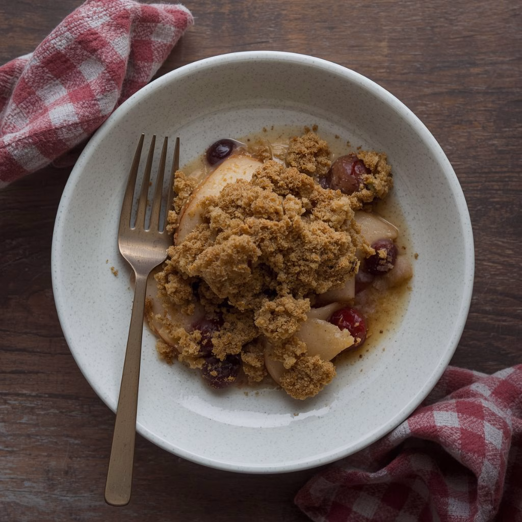 Pear & Cranberry Crumble Recipe