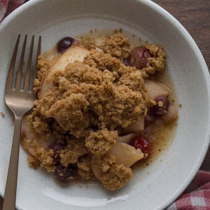 Pear & Cranberry Crumble Recipe