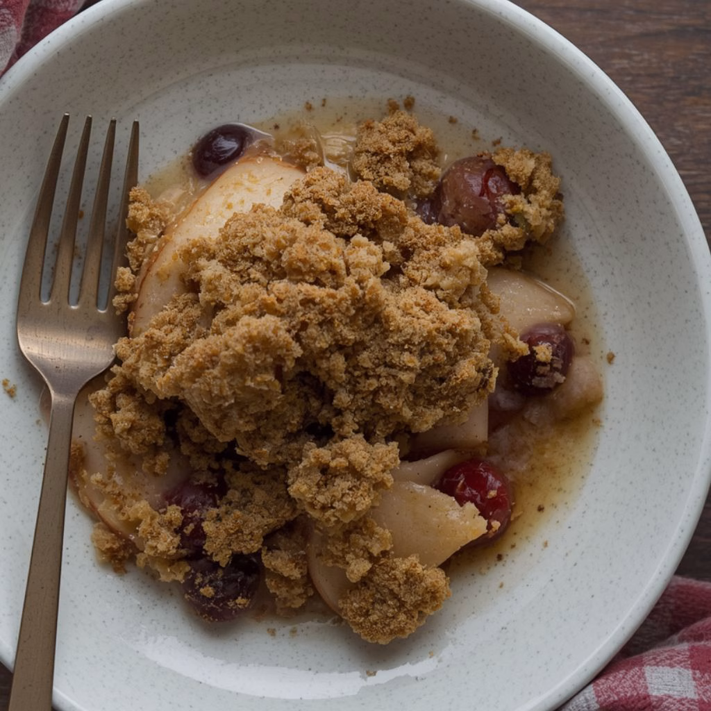 Pear & Cranberry Crumble Recipe