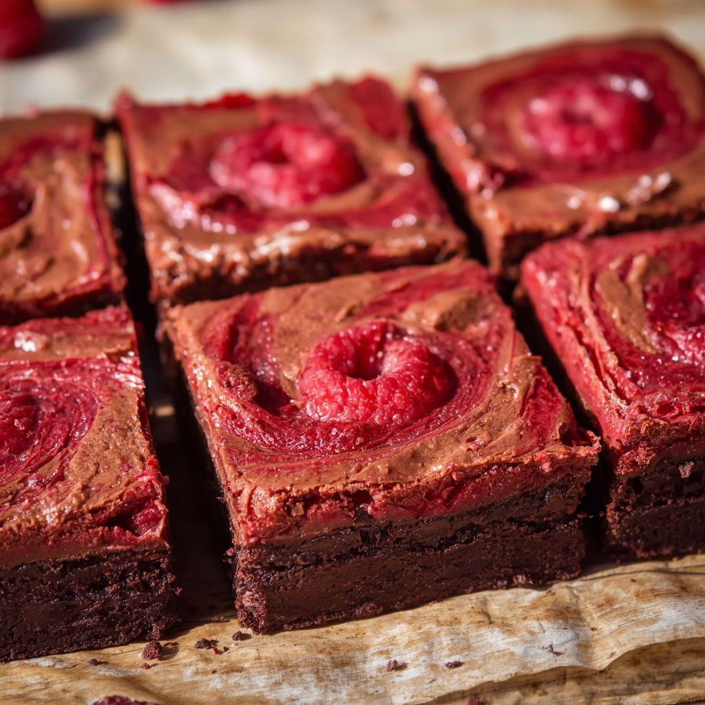 Raspberry Swirl Brownies Recipe