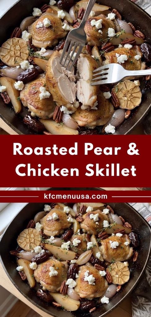 Roasted Pear and Chicken Skillet Recipe