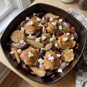 Roasted Pear and Chicken Skillet Recipe