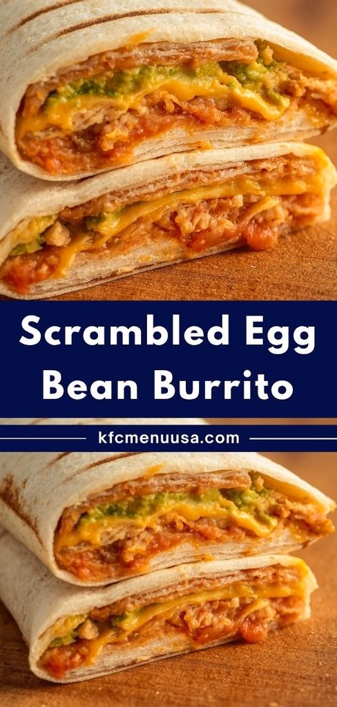 Scrambled Egg Bean Burrito Recipe