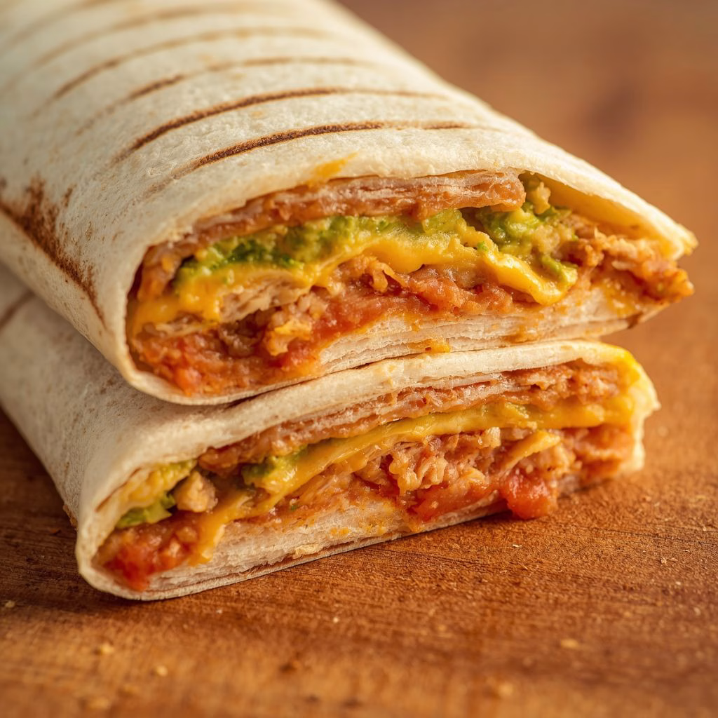 Scrambled Egg Bean Burrito Recipe