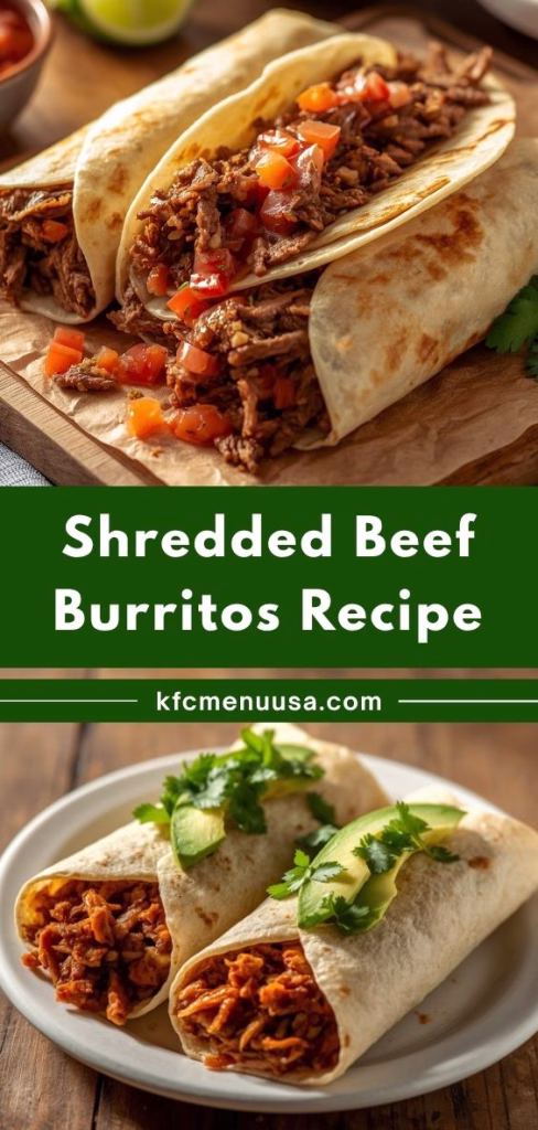 Shredded Beef Burritos Recipe