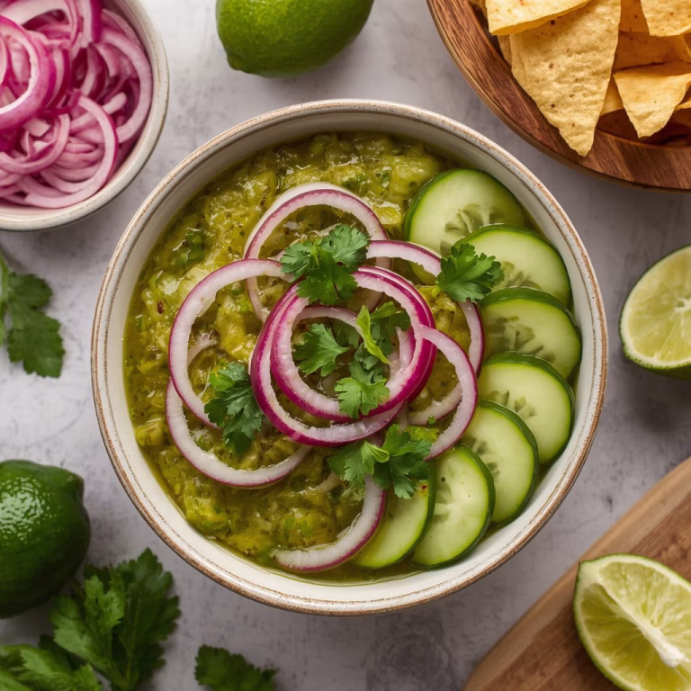 Shrimp Aguachile Recipe with Bold Green Chili Recipe