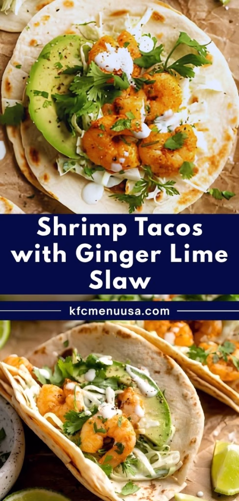 Shrimp Tacos with Ginger Lime Slaw Recipe
