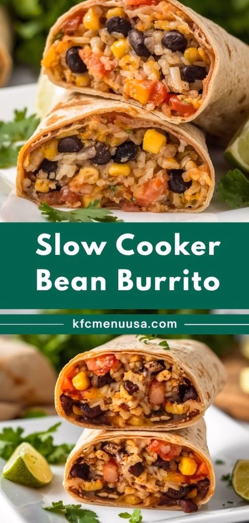 Slow Cooker Bean Burrito Recipe