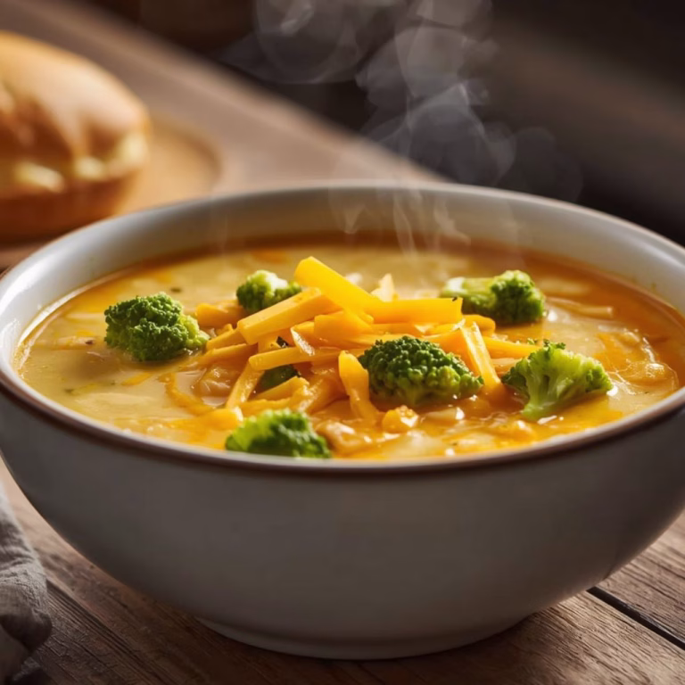 Slow Cooker Broccoli Cheddar Soup Recipe