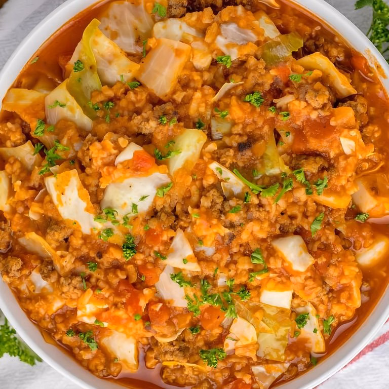 Slow Cooker Cabbage Soup Recipe