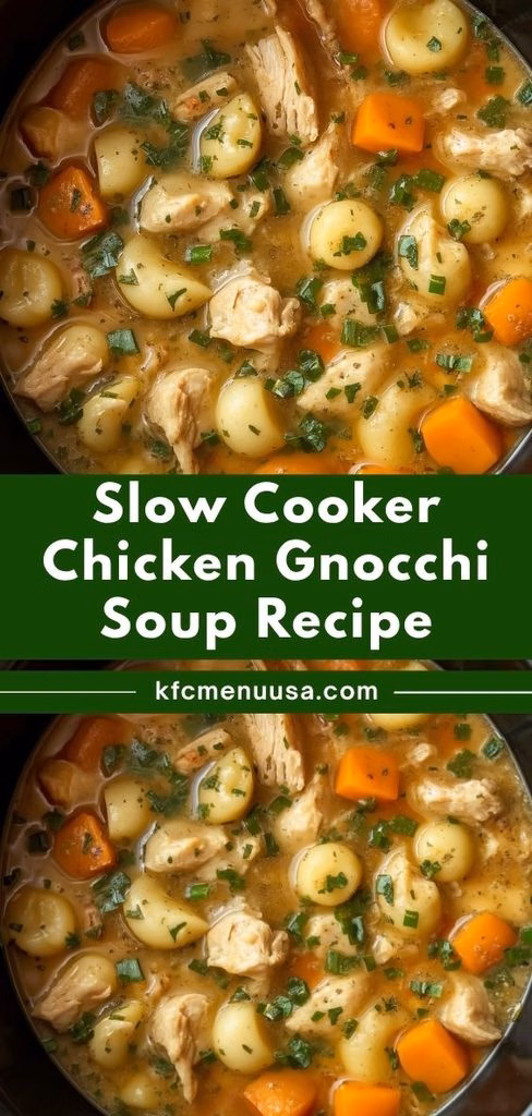 Slow Cooker Chicken Gnocchi Soup Recipe