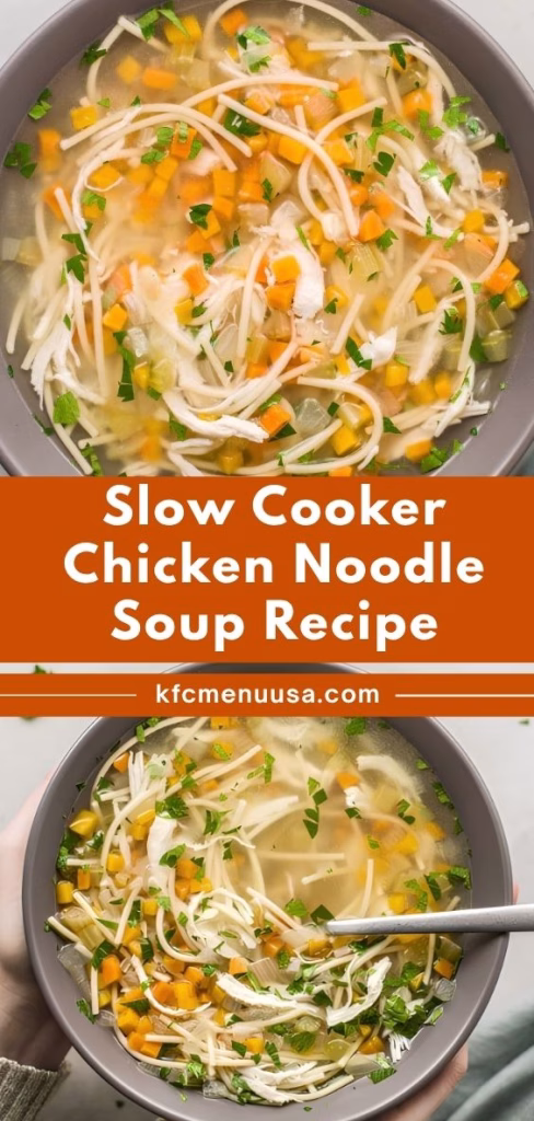 Slow Cooker Chicken Noodle Soup Recipe