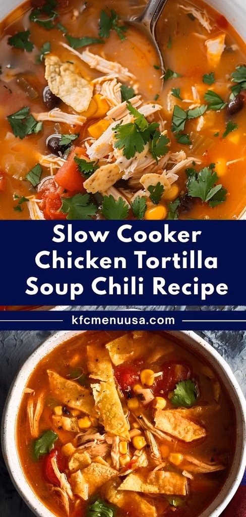 Slow Cooker Chicken Tortilla Soup Recipe
