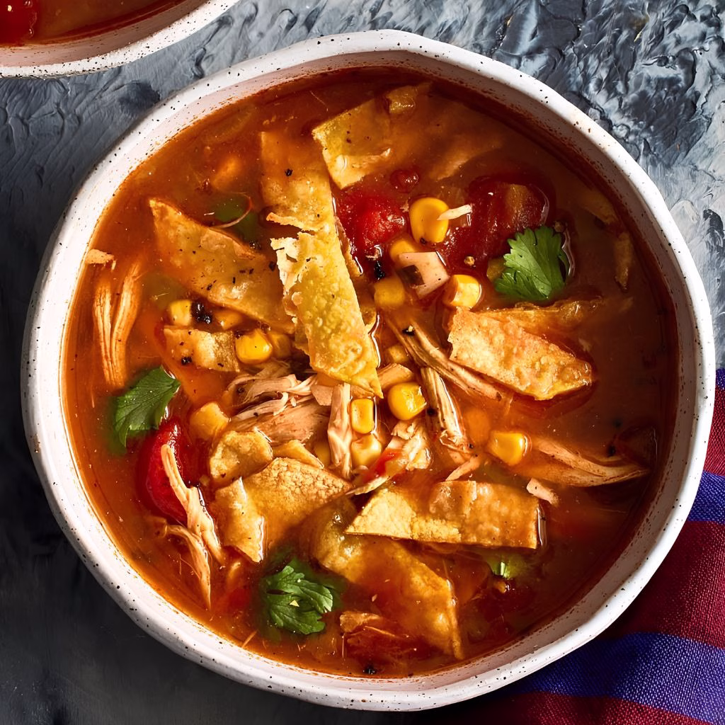 Slow Cooker Chicken Tortilla Soup Recipe