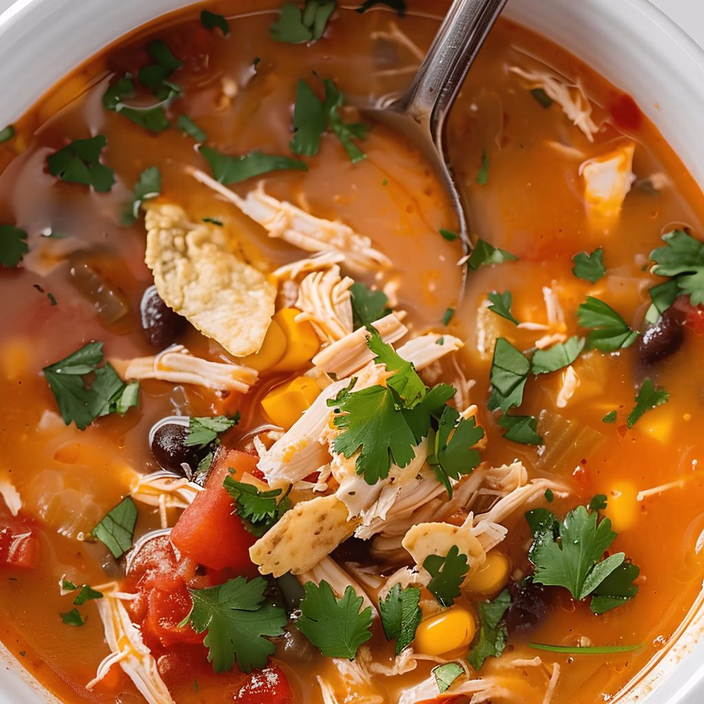 Slow Cooker Chicken Tortilla Soup Recipe