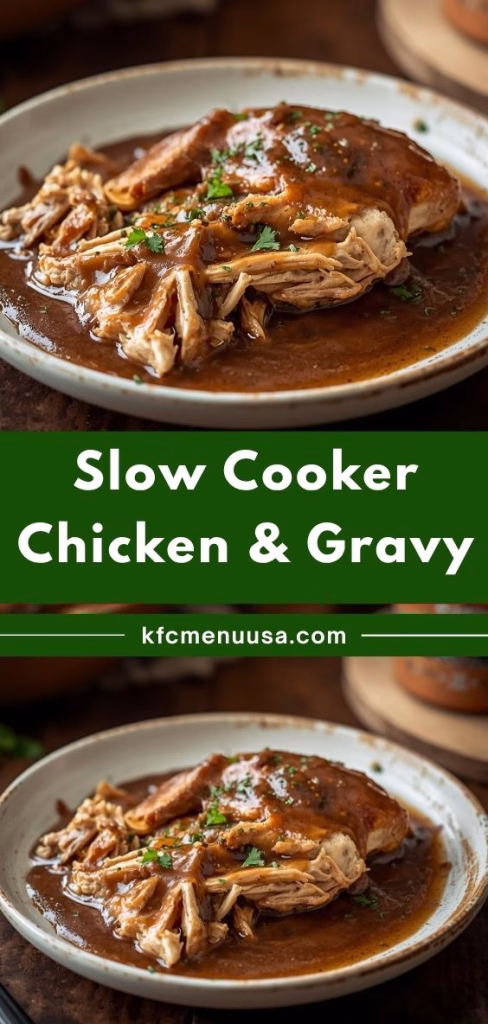 Slow Cooker Chicken and Gravy Recipe