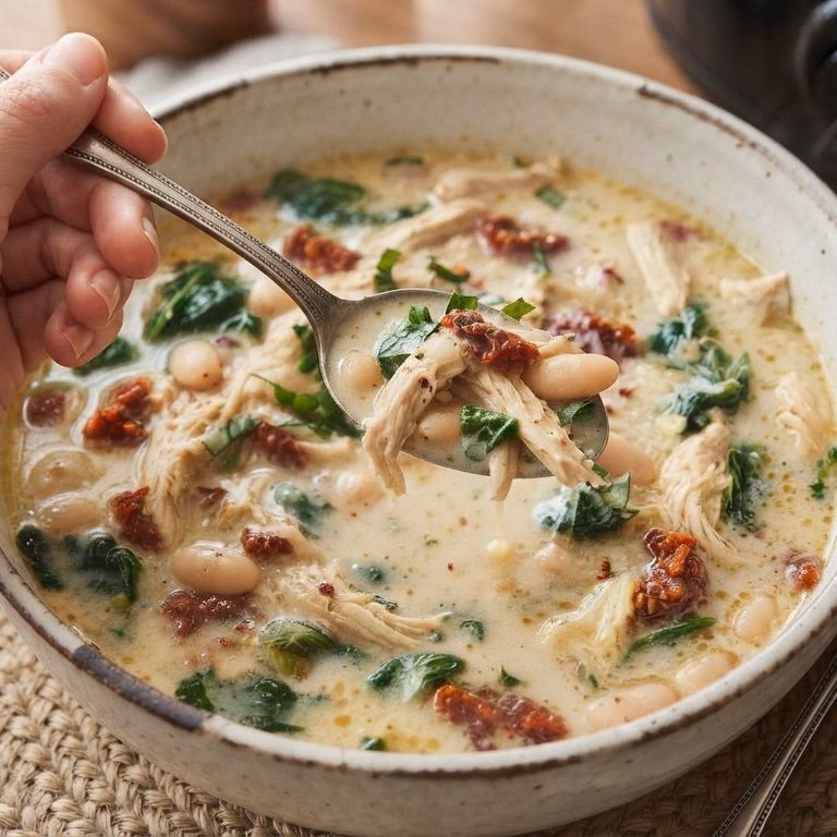 Slow Cooker Tuscan Chicken Soup Recipe